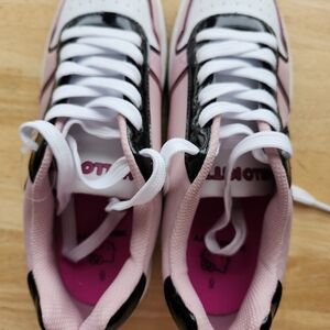 Hello Kitty Pink and Black Sneakers Women's Size 8